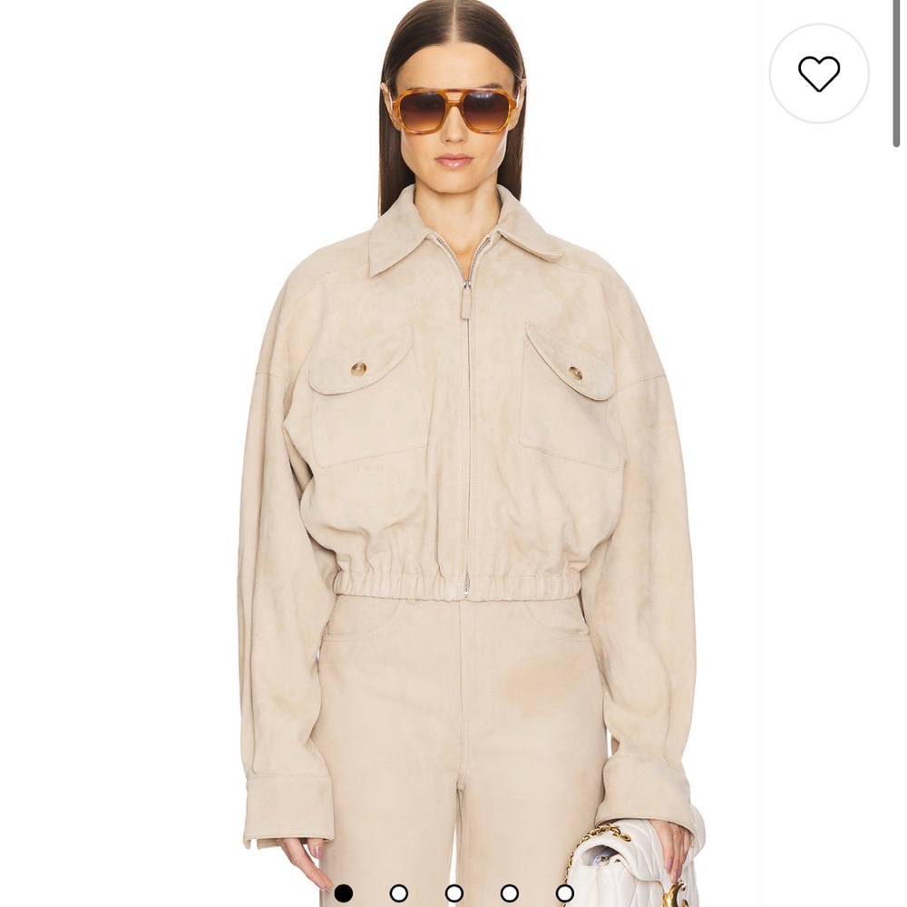 Women's Beige Bomber Jacket